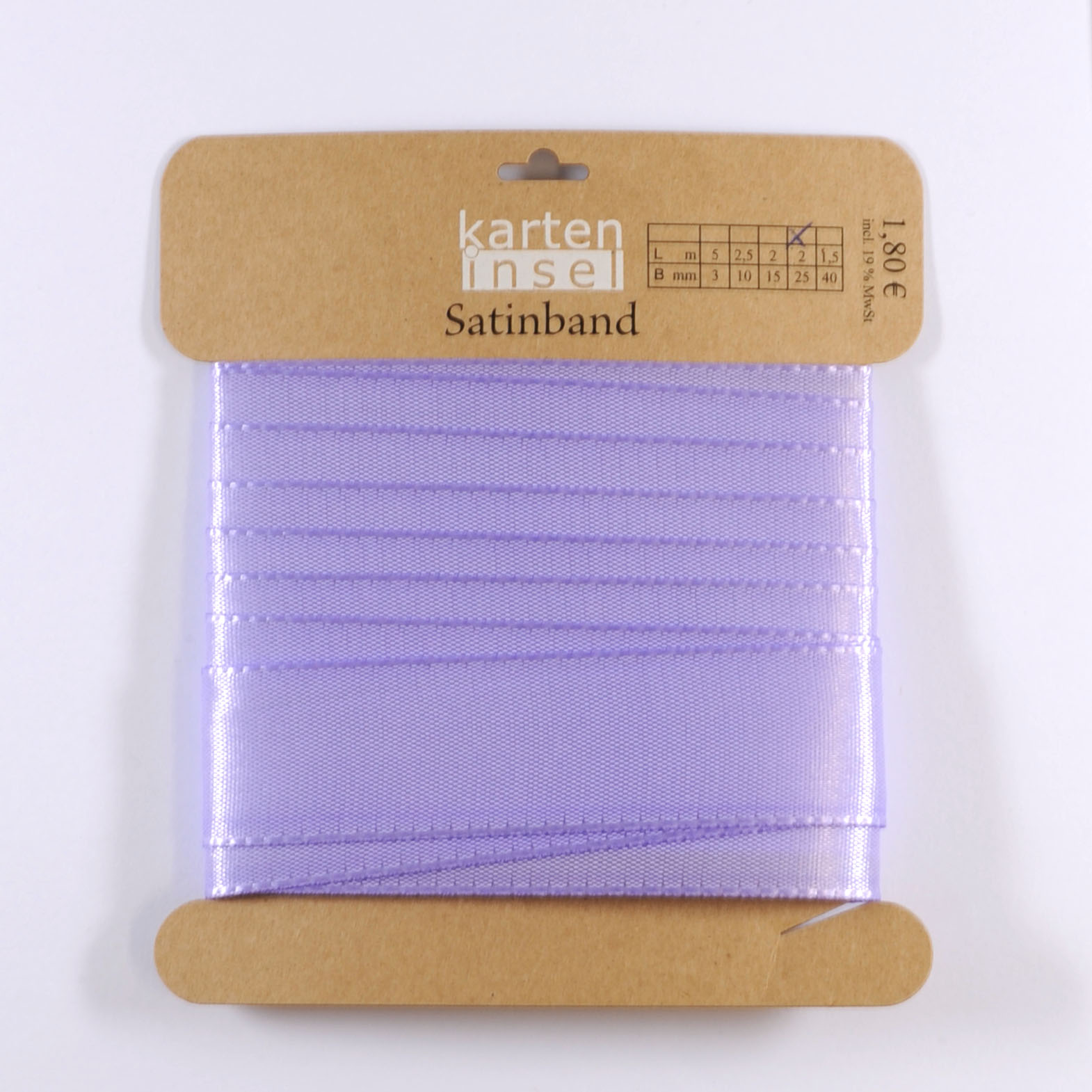 Satinband flieder - 25 mm - 2 m
