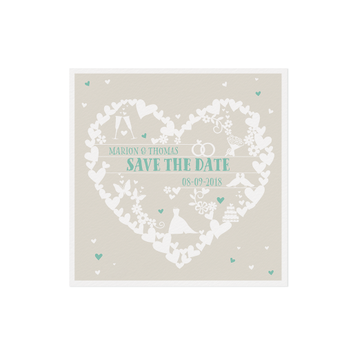 "Save the Date"-Karte (4 Stück) - EX 726567