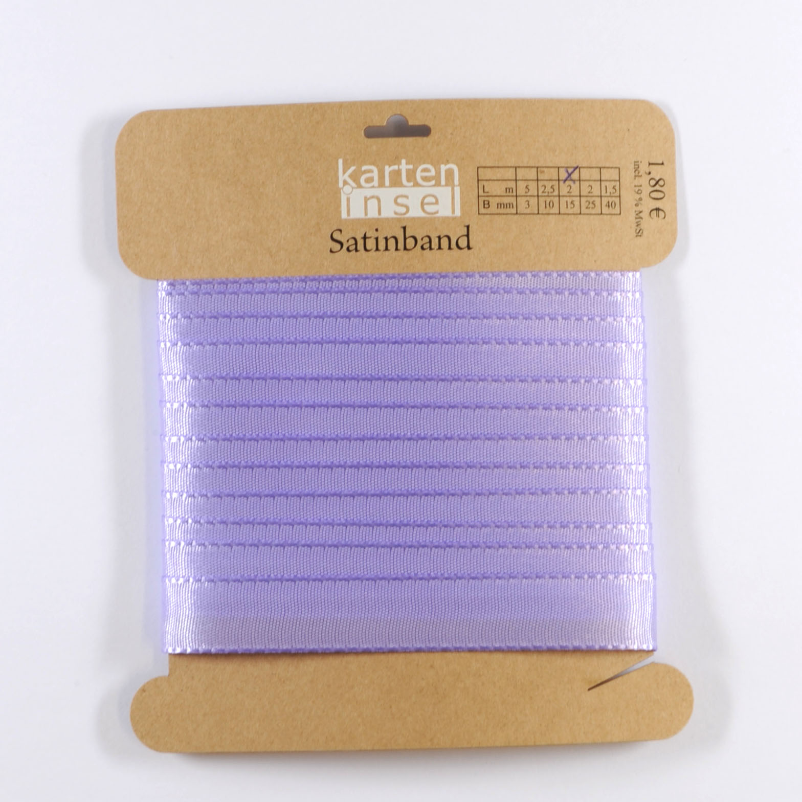 Satinband flieder - 15 mm - 2 m