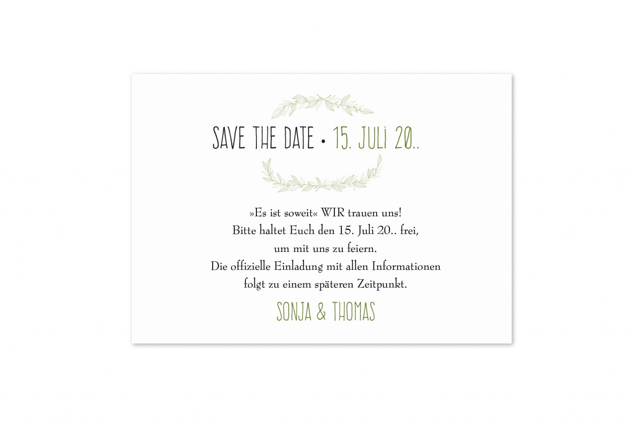 Save the Date Karte - 17S523