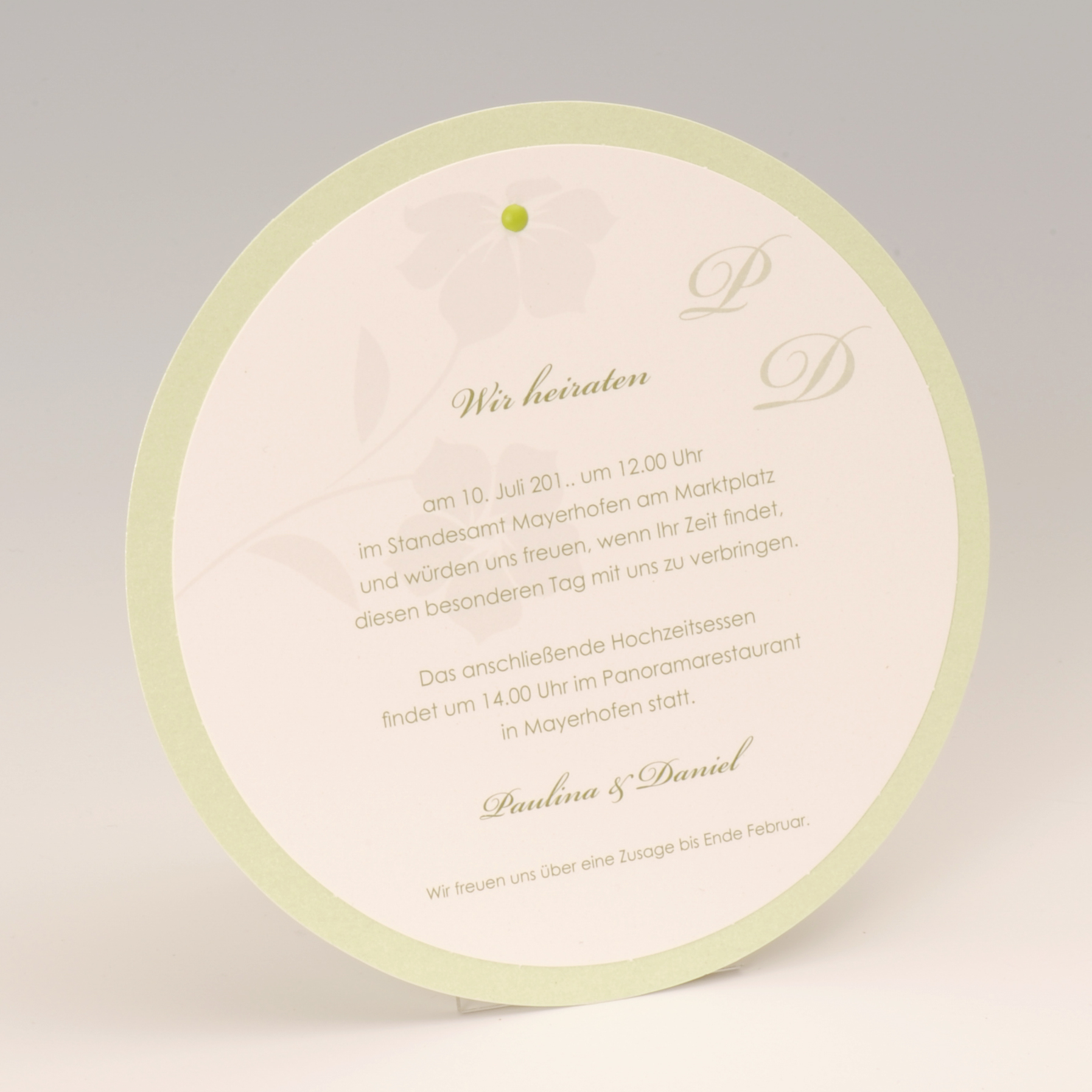 Einladungskarte - H 1974