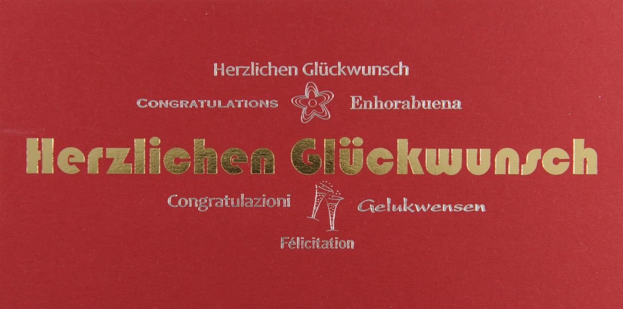 Glückwunschkarte - A 2165