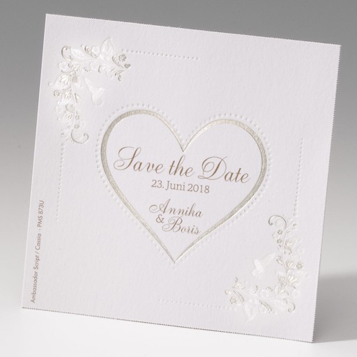 "Save the Date"-Karte (4 Stück) - EX 725598